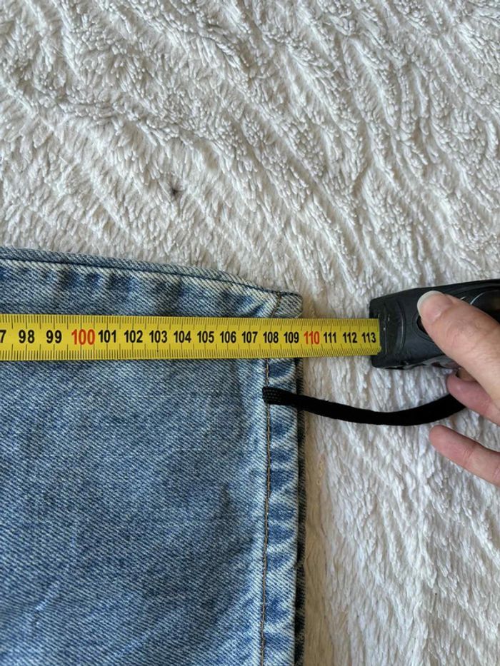 Jean Levi’s homme 505 Regular Fit straight leg W40 L30 (50 FR / XXL) Bleu clair vintage Mexico rare - photo numéro 19