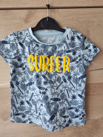 Tee shirt in extenso 12 mois