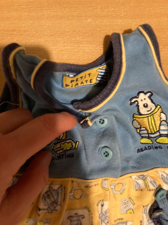 Ensemble 2 pièce petit pirate taille 1 mois - photo numéro 3