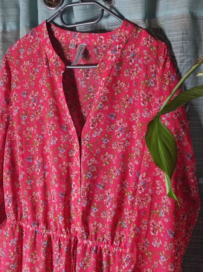 Robe longue imprimée fleurie taille 44 - photo numéro 2