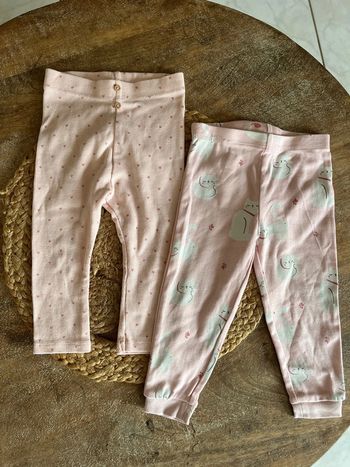 Lot leggings 12 mois