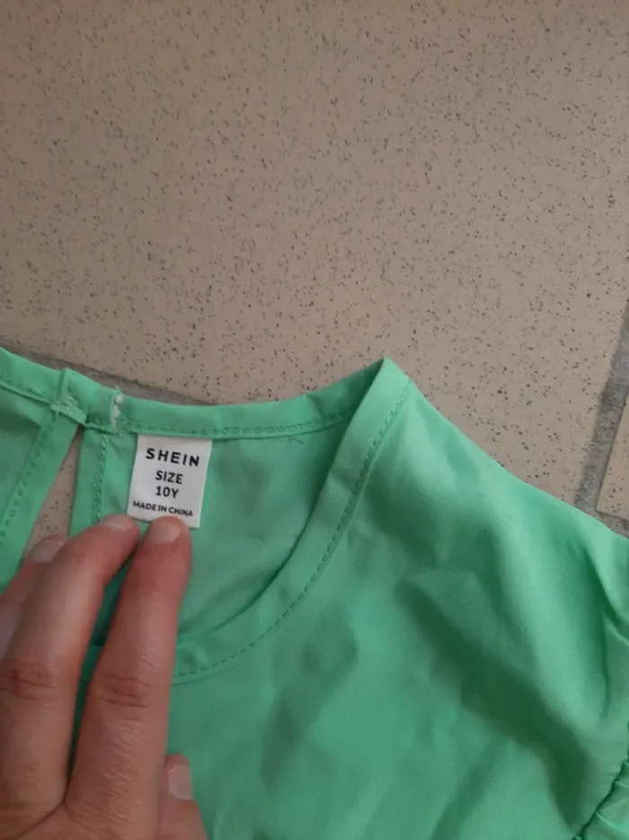Robe fille avec ceinture 10 ans - photo numéro 3