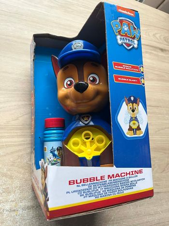 Machine à bulles Chase paw patrol Nickelodeon
Neuf 