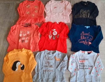 Lot 9 tee shirt fille ML