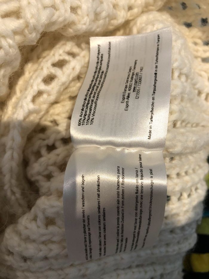 Esprit pull blanc cassé taille M - photo numéro 8