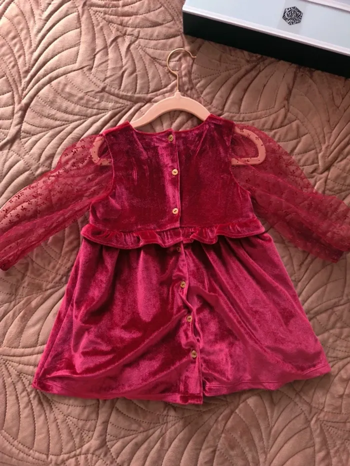 Robe de Noël velours Sergent major 24 mois - photo numéro 3