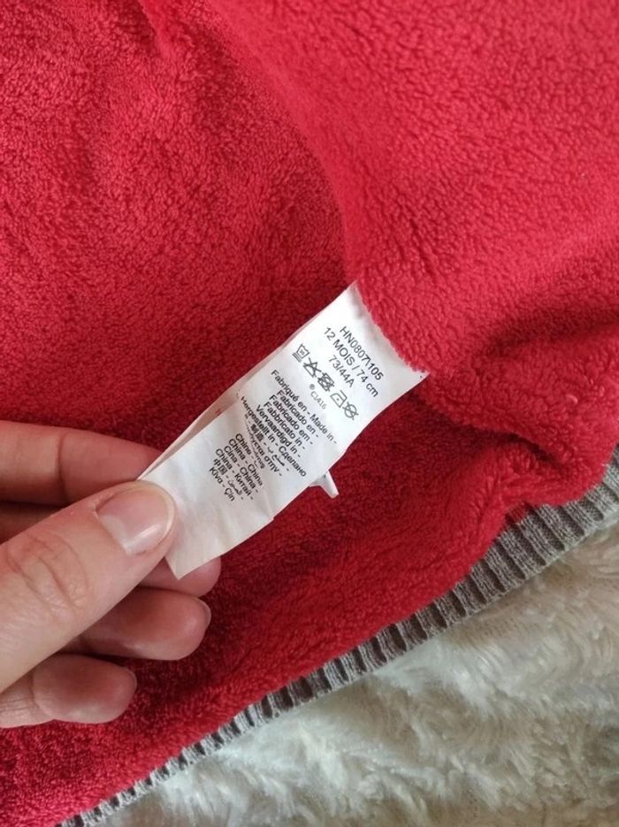 Veste gilet zippé doublé chaud avec capuche Garçon 12 mois Chien "l'école des pirates" Orchestra - photo numéro 10