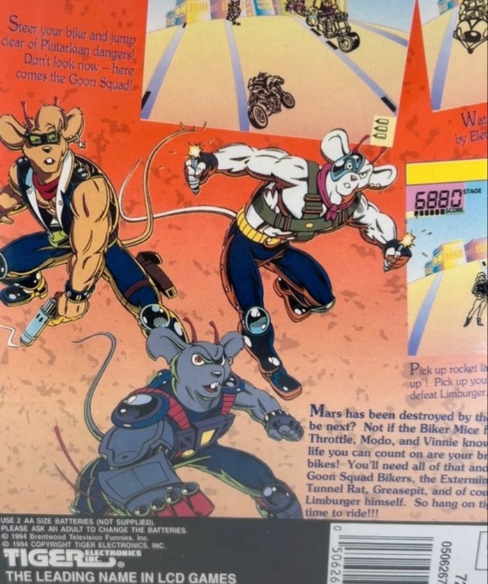 Tiger Electronics " Collector Numéroté " modèle: Biker Mice From Mars 1994 ( Neuf sous Blister) - photo numéro 7