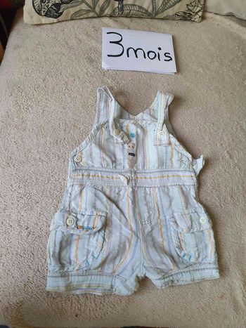 Lot 2 salopette bébé 3mois
