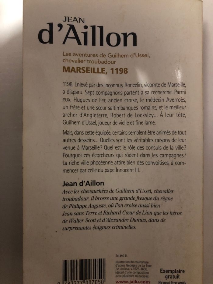 Livre Enquêtes et complots au cœur du moyen âge Jean D’aillon - photo numéro 2