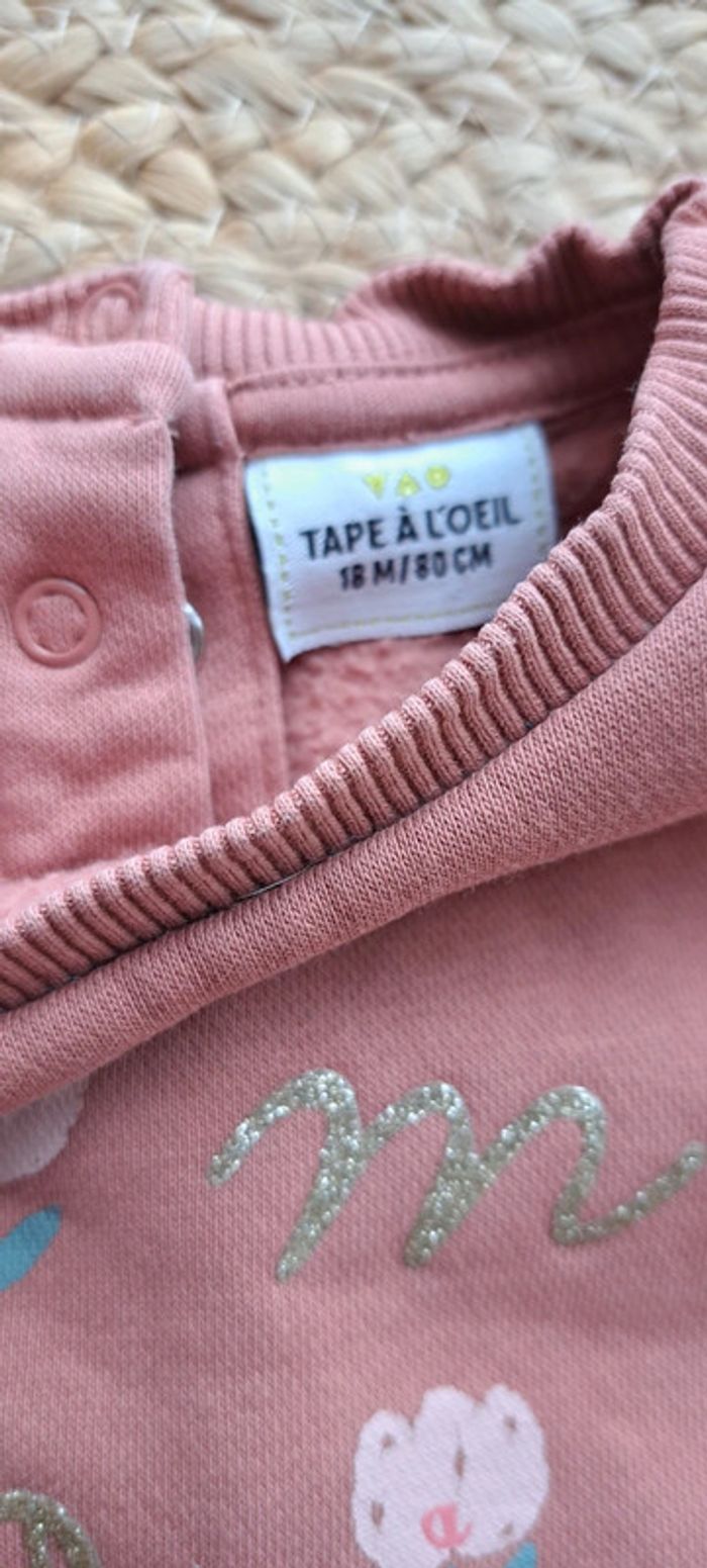 Pull vieux rose 18 mois - photo numéro 2