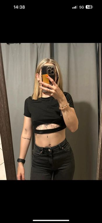 Haut court noir shein S