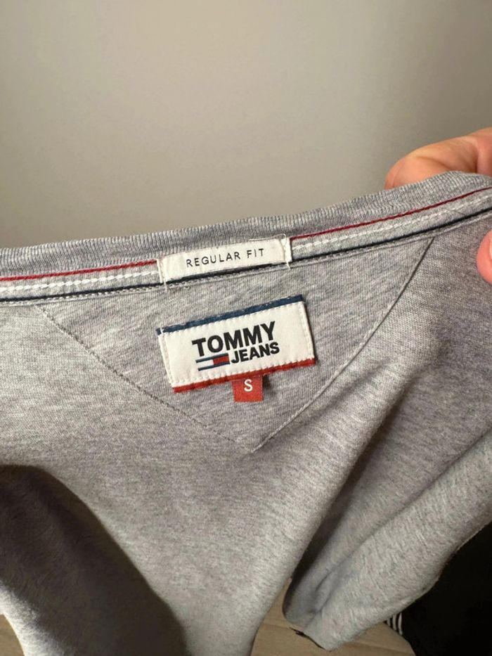 T-shirt Tommy Hilfiger homme Taille S gris - photo numéro 7