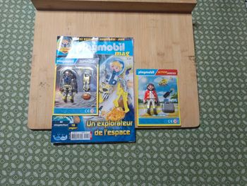 Magazine playmobil avec 2 personnages neuf