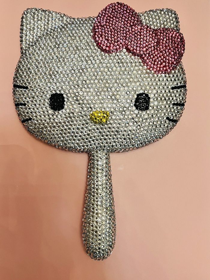Miroir à main en cristal Swarovski Sanrio Hello Kitty - photo numéro 3
