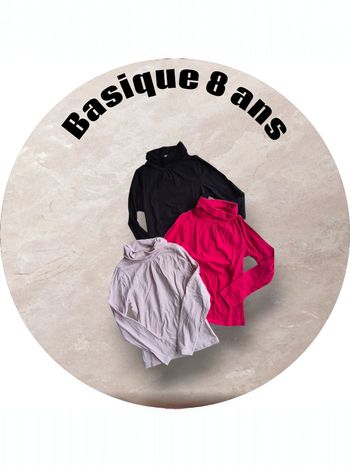 Lot pull basique fille 👧  8 ans
