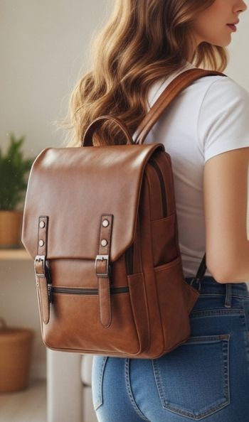 Sac à  dos en cuir pu lisse haute qualité 