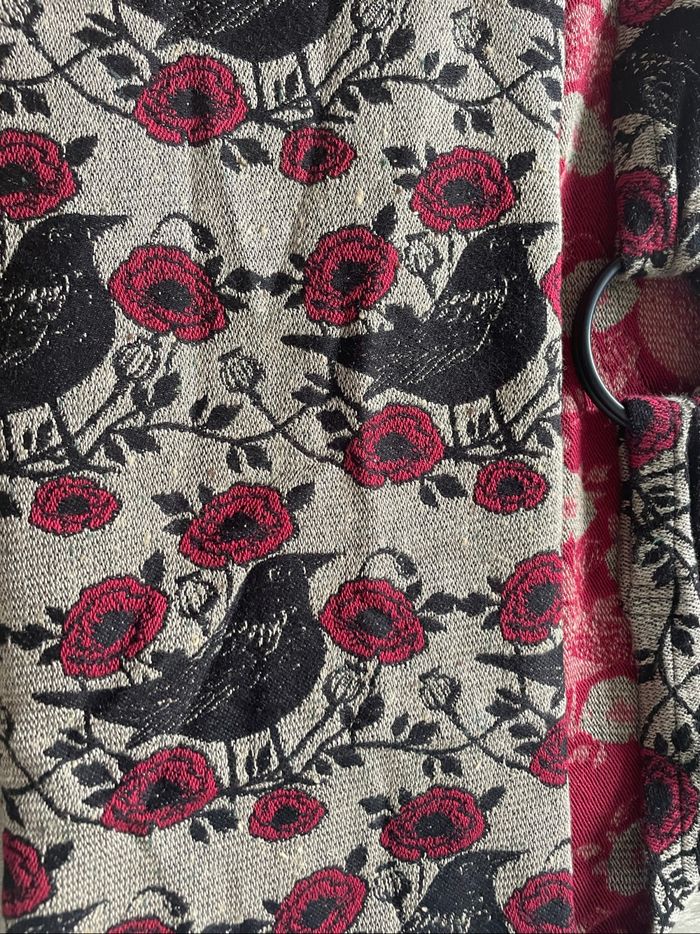 Portage sling ringsling de la marque Wildslings Le Temps des Cerises Chemin de terre - photo numéro 7