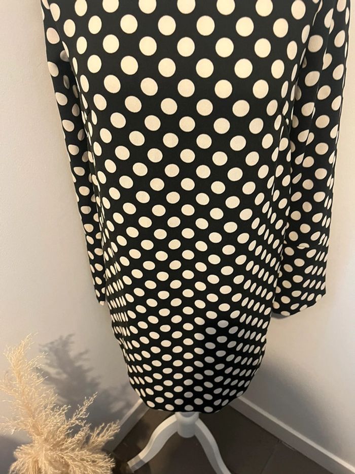 Robe noire à pois H&M S - photo numéro 2