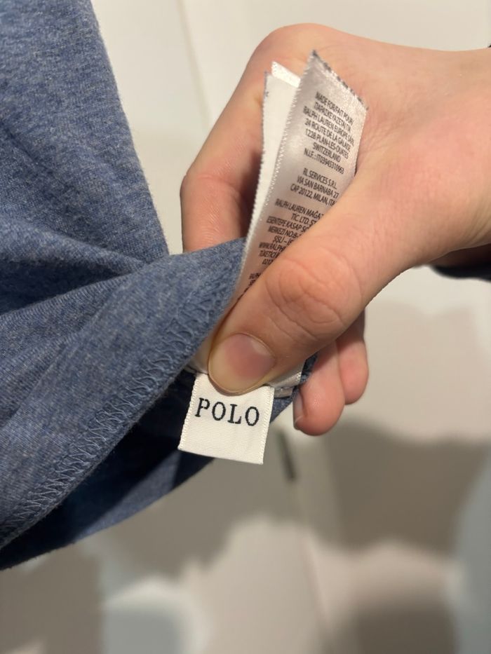 T-shirt Ralph Lauren bleu - photo numéro 4