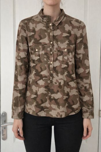 Chemise à motifs militaires femme jennyfer taille S/36