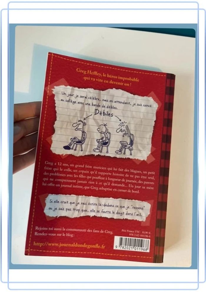 Livre roman journal d’un dégonflé tome 1 - photo numéro 2