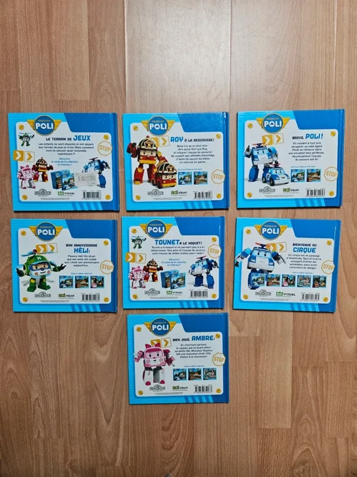 Lot 7 livres robocar poli - photo numéro 2