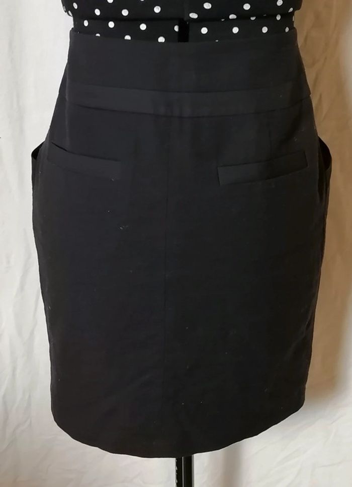 Mini-jupe noire plissée taille 34 Comptoir des cotonniers - photo numéro 4