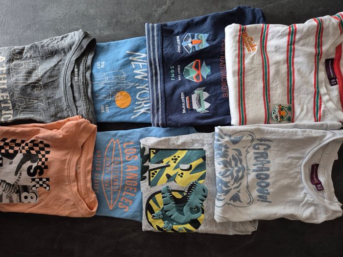 Lot 8 tee-shirts manches courtes garçon