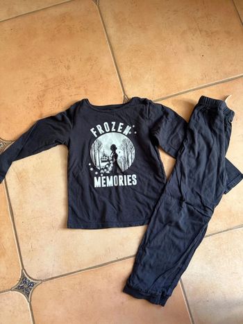 Pyjama coton jambes et manches longues Disney 5 ans 6 ans fille la reine des neiges
