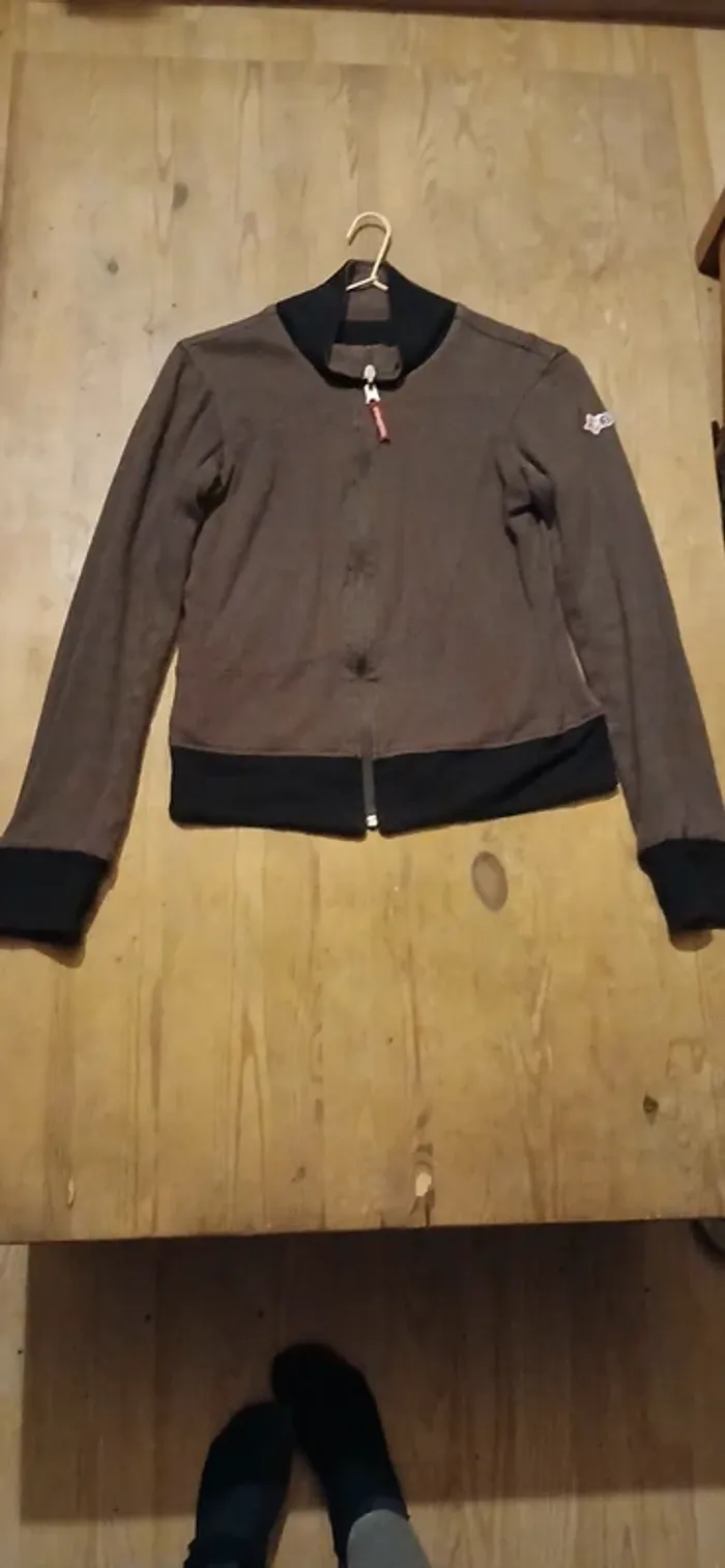 Gilet réversible marron,noir - photo numéro 3