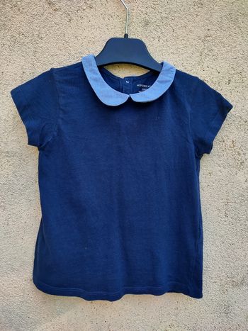 T.shirt marine Monoprix taille 5 ans