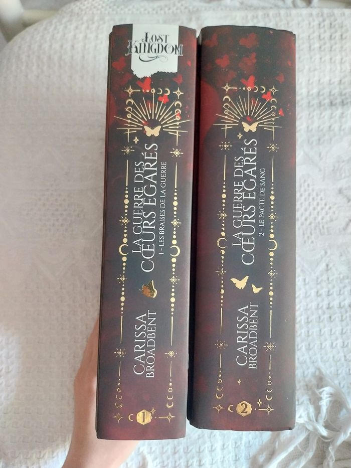 Romans La Guerre des Coeurs Égarés tomes 1 et 2 Les Braises de la guerre reliés collector jaspage Carissa Broadbent - photo numéro 7