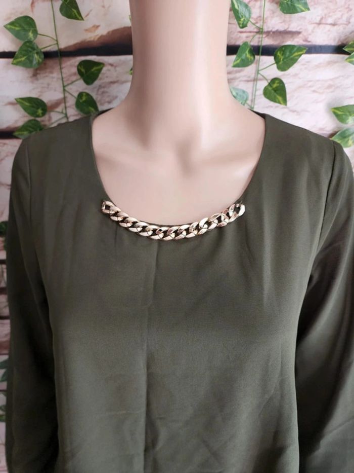 🌸Blouse chic avec collier Pink Boom Taille 36🌸 - photo numéro 2
