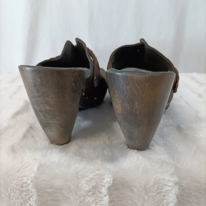 Mules en cuir et bois - Bocage Paris - Taille 38 - photo numéro 6