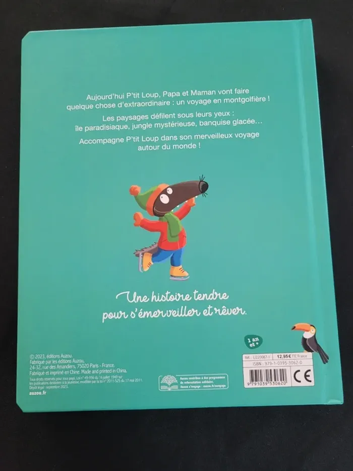 Livre le merveilleux voyage de p'tit loup auzou éveil volets - photo numéro 17