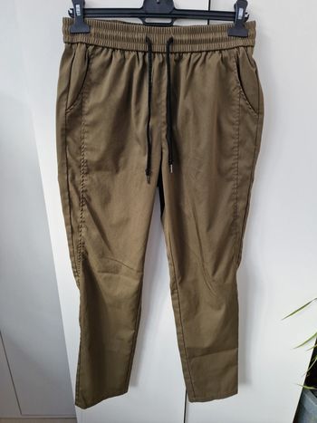 Pantalon Vert Kaki Effet Jeans