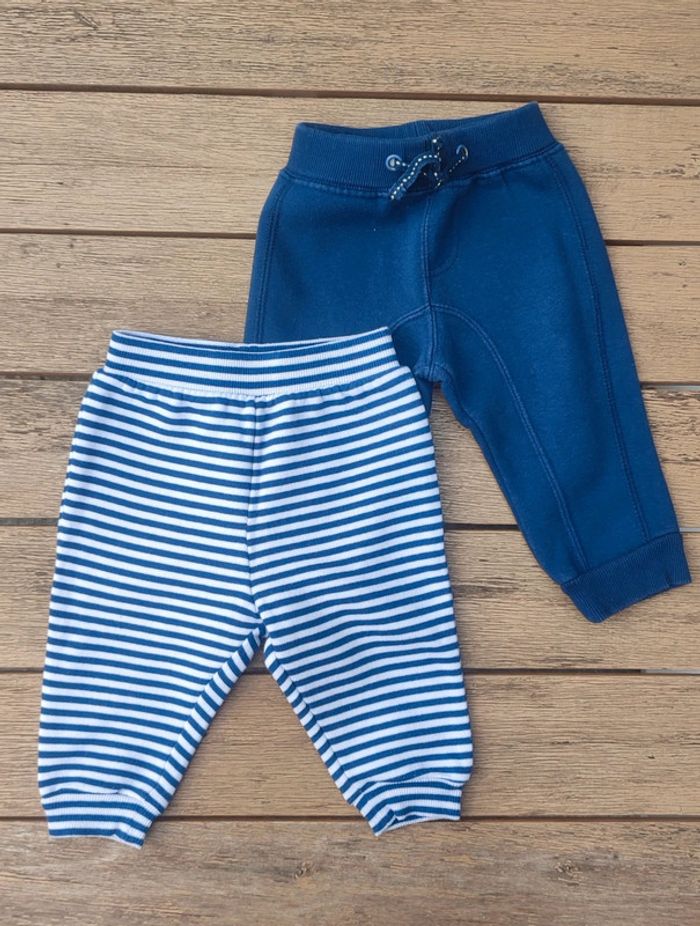 Lot 2 pantalons souples 6mois
