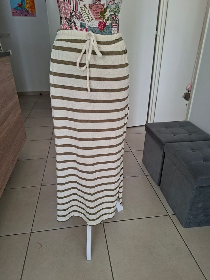 Jupe longue rayé