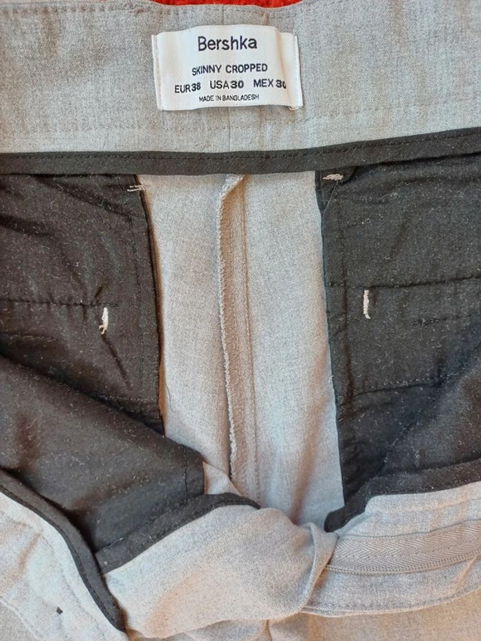 Pantalon gris homme Bershka - photo numéro 3