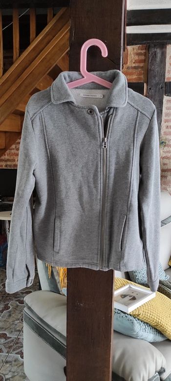 Veste zippée grise