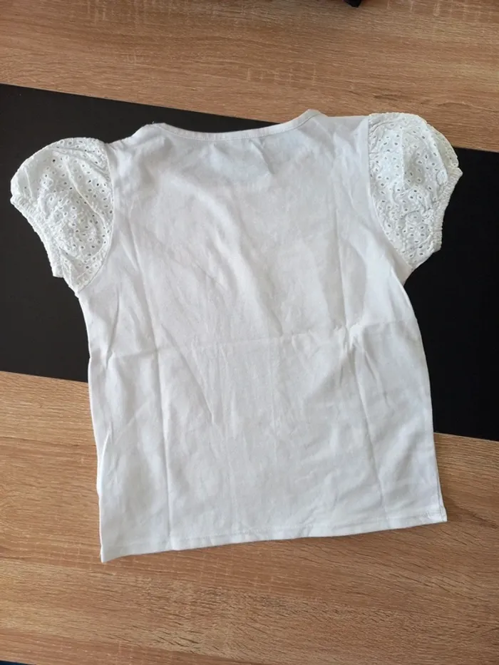 Tee-shirt blanc fille 10 ans - photo numéro 7