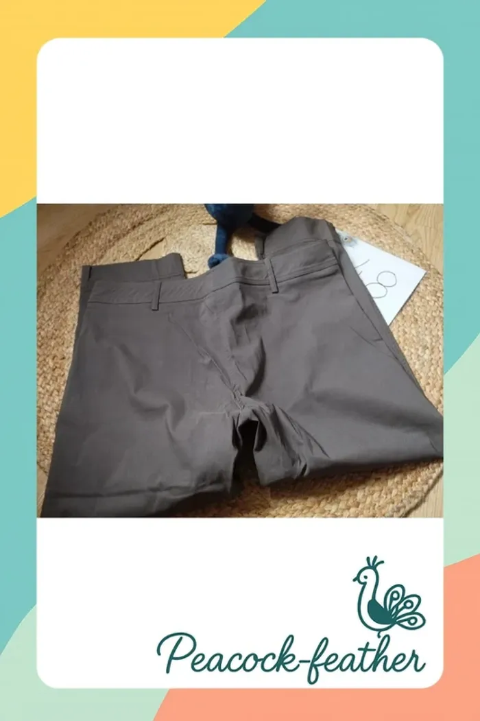 Pantalon marron neuf 48 - photo numéro 7