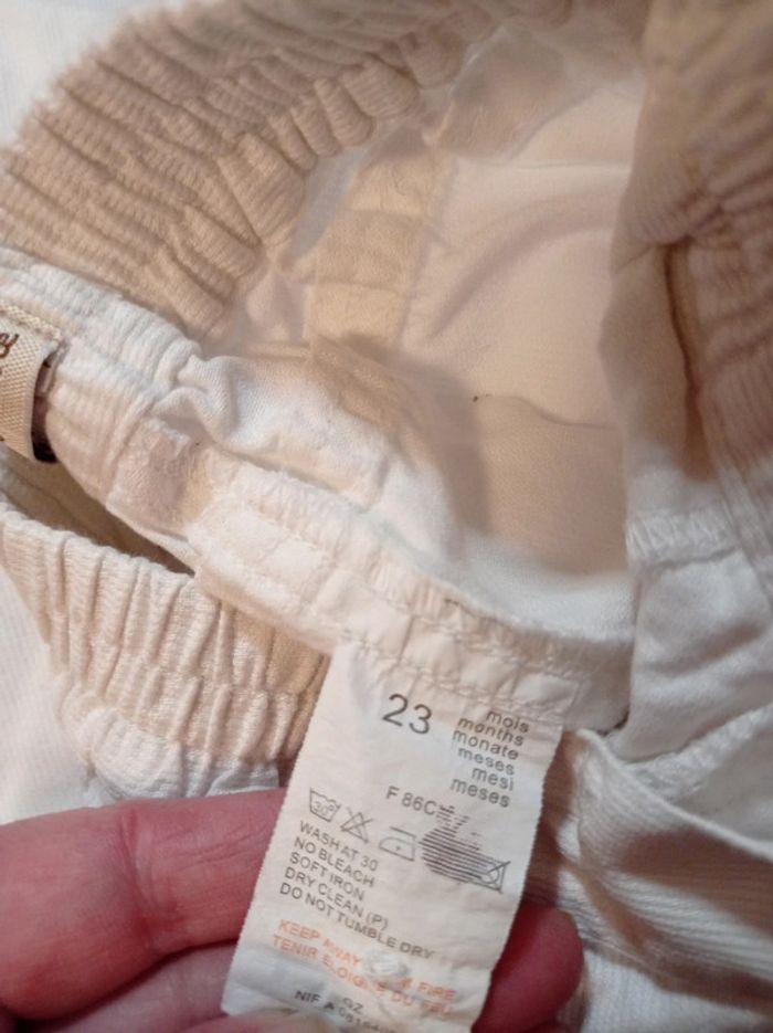 Pantalon blanc 23 mois - photo numéro 7
