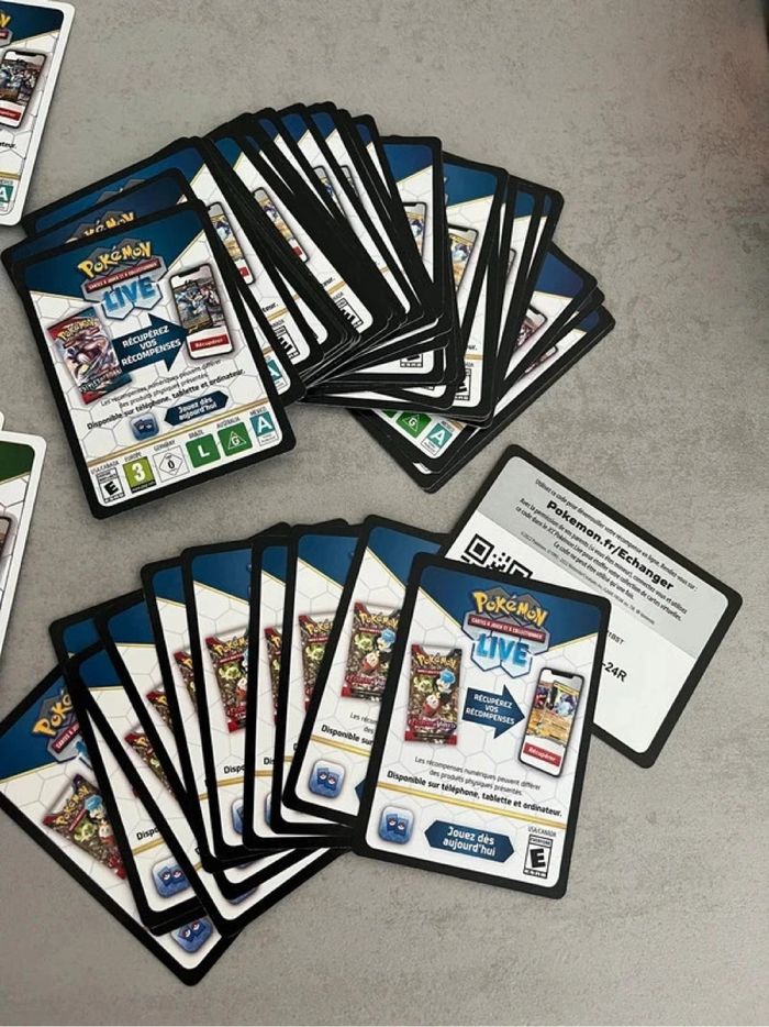 Carte Pokémon Jcc Pokémon live lot de 127 cartes - photo numéro 2