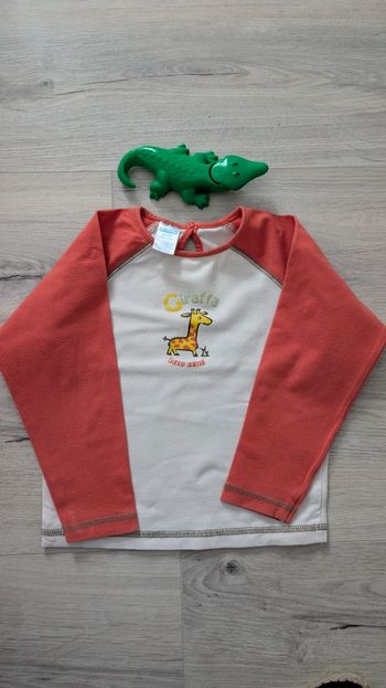 Tee-shirt manches longues girafe 