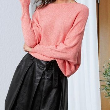 Pull à cachemire corail SO CACHEMIRE