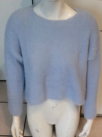 Pull femme doux overseize court