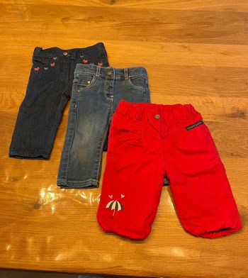 Lot de 3 pantalons fille 3 mois
