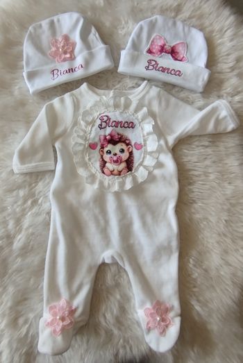 pyjama personnalisé velours réalisé sur commande, pyjama prénom
